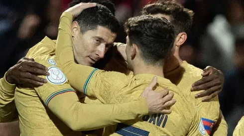 Robert Lewandowski marcó un doblete ante el Ceuta