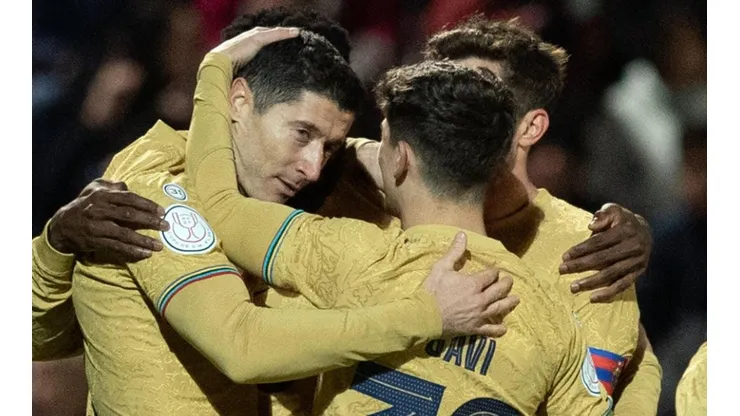 Robert Lewandowski marcó un doblete ante el Ceuta