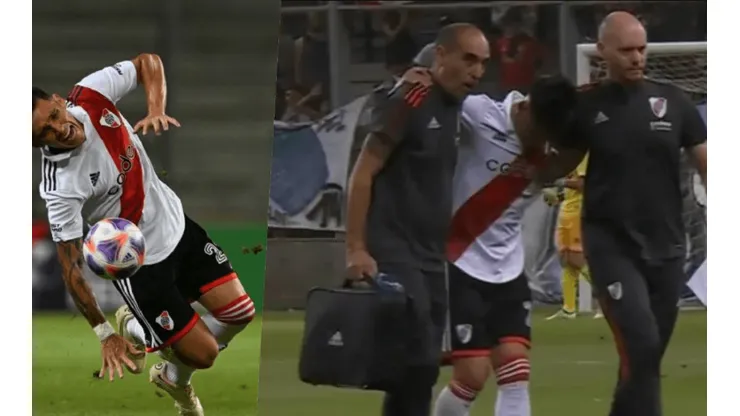Matías Kranevitter es lesionado por un jugador de Unión La Calera