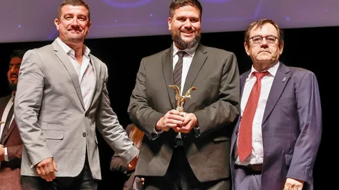 Pablo Vargas, Luis Marambio y Danilo Díaz en la ceremonia de premiación a los Mejores McDonald's 2022