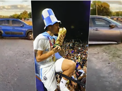 Roban ruedas de los autos en medio de la celebración de Argentina