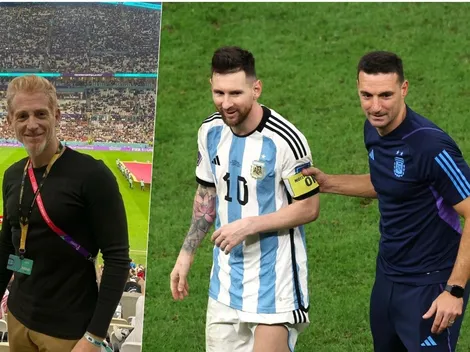 Martín Liberman se da vuelta la chaqueta con Messi y Scaloni