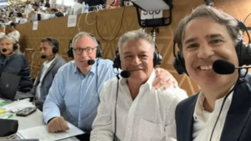 Borghi comentó la final para la cadena mexicana Televisa