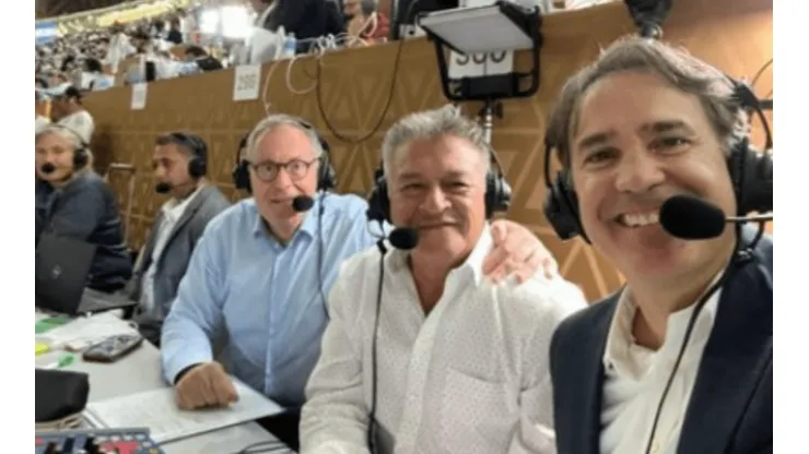 Borghi comentó la final para la cadena mexicana Televisa