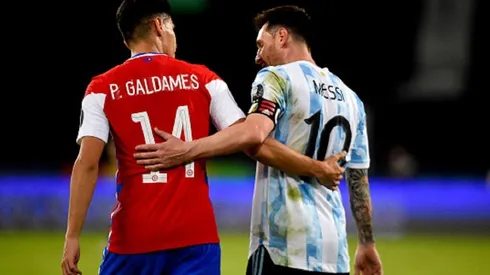 Pablo Galdames y Lio Messi