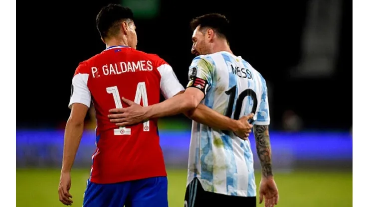 Pablo Galdames y Lio Messi