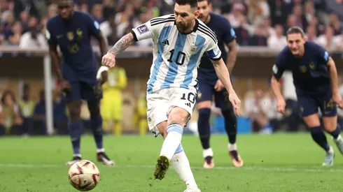 Lionel Messi abrió la cuenta en la final del Mundial de Qatar 2022.