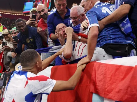 Mbappé deja KO a hincha de Francia con un pelotazo