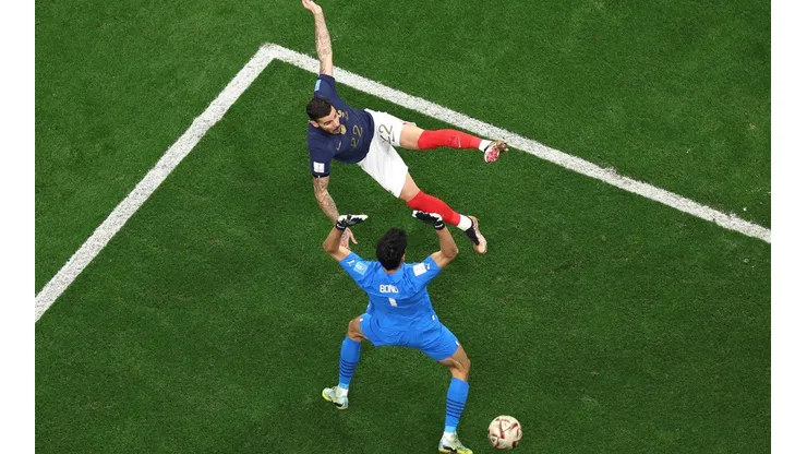 La pirueta de Theo Hernández para adelantar a Francia en los 5'.