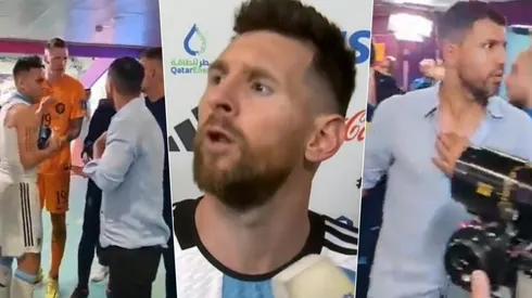 Messi se calentó mal con Wout Weghorst.