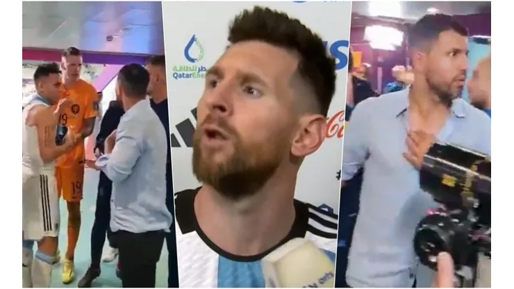 Messi se calentó mal con Wout Weghorst.