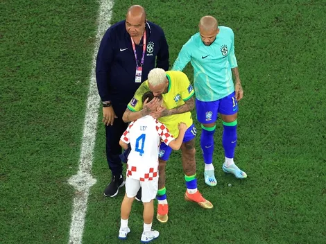 ¡Qué ternura! El hijo de Perišić consuela al lloroso Neymar