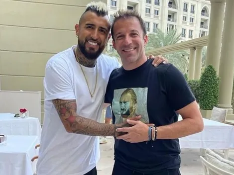 ¡Leyendas! El cariñoso reencuentro entre Vidal y Del Piero