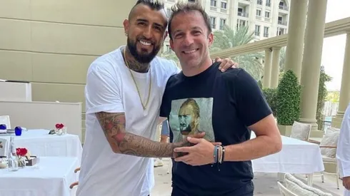 El King se reencontró con Del Piero, una de las tantas leyendas con las que ha compartido camarín en su carrera.