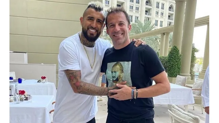 El King se reencontró con Del Piero, una de las tantas leyendas con las que ha compartido camarín en su carrera.