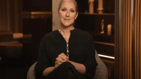 Celine Dion en el anuncio que hizo en las plataformas digitales.