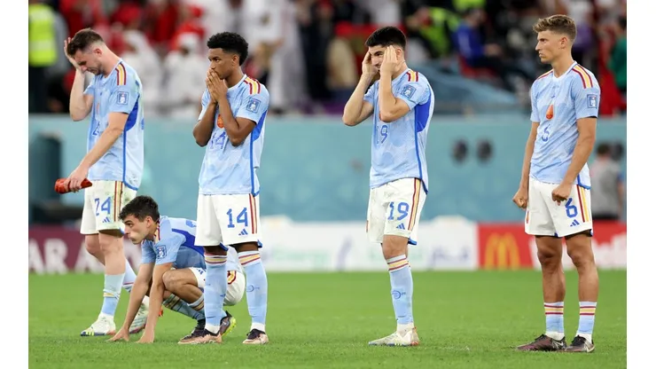 La decepción española tras quedar eliminados de Qatar.