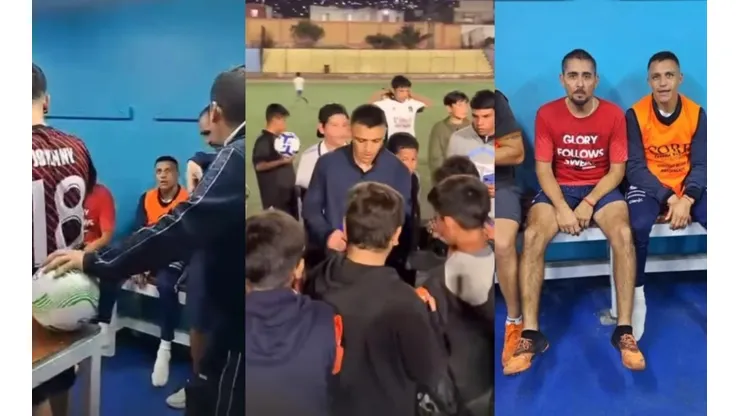 Alexis disputó un partido con gente de su querida Tocopilla