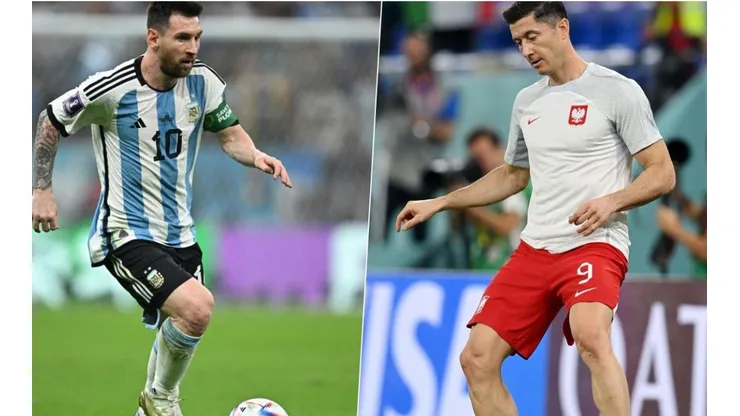 Lionel Messi y Robert Lewandowski