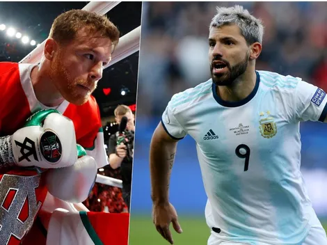 Canelo Álvarez ahora la agarra contra Kun Agüero
