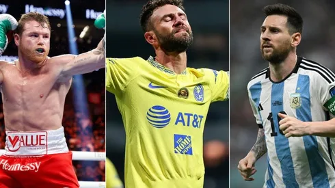 Saúl Álvarez, Miguel Layún y Lionel Messi
