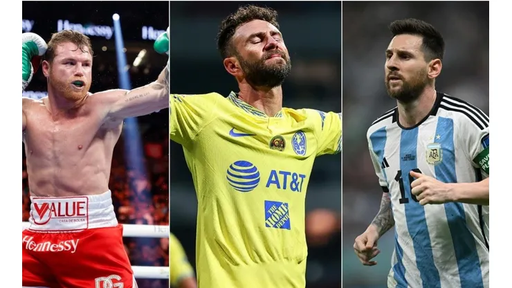Saúl Álvarez, Miguel Layún y Lionel Messi