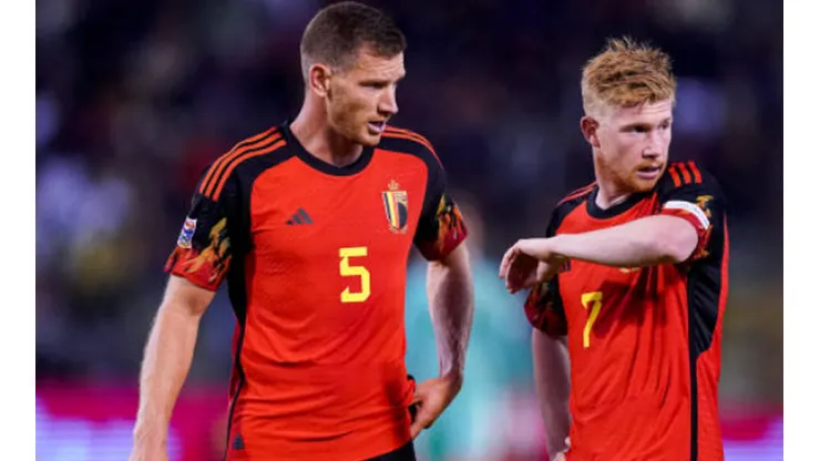 Jan Vertonghen, al parecer, se molestó con unas declaraciones de Kevin de Bruyne y después de la derrota ante Marruecos lanzó un dardo. (Getty Images 2022).