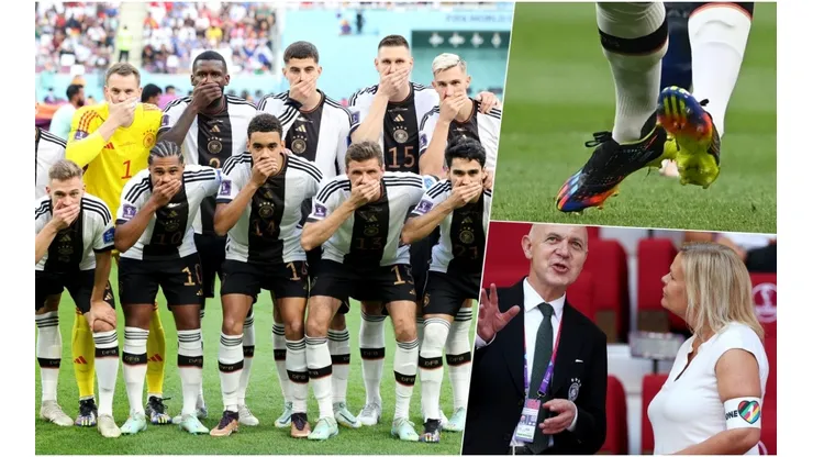 La selección alemana se manifestó por las posturas de la FIFA en Qatar 2022.
