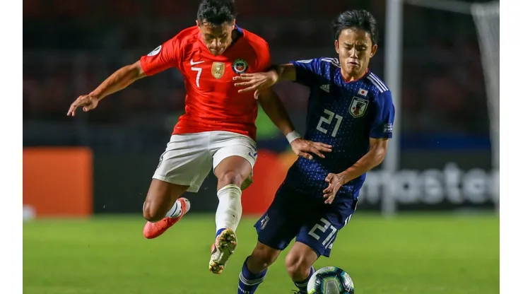 Alexis Sánchez y Kubo se enfrentaron en la Copa América 2019.