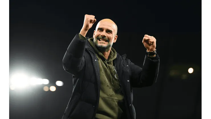 Josep Guardiola firmó otro contrato en el Manchester City, donde ya lleva siete años.