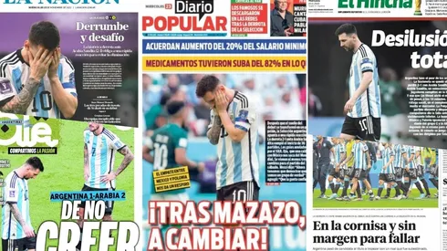 Lionel Messi mastica la derrota de su selección ante Arabia Saudita