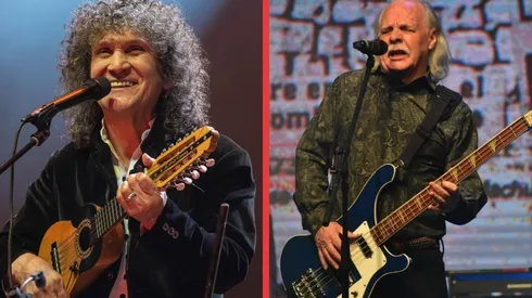 Roberto Márquez de Illapu y Mario Mutis de Los Jaivas.