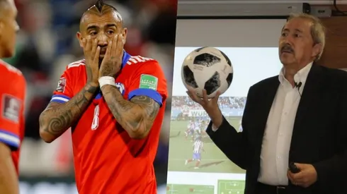 Pollo Véliz no le deja pasar una al histórico mediocampista chileno.