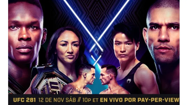 Israel Adesanya defenderá su título medio en el evento central de UFC 281 ante Alex Pereira.