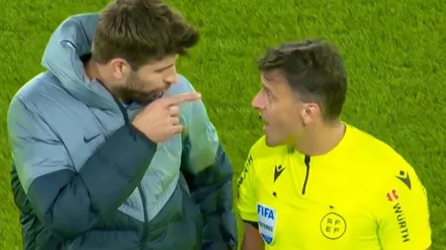 Piqué no se guardó nada contra Gil Manzano en su último partido
