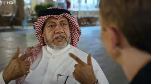 El embajador del Mundial de Qatar, Khalid Salman entrevistado por la TV alemana