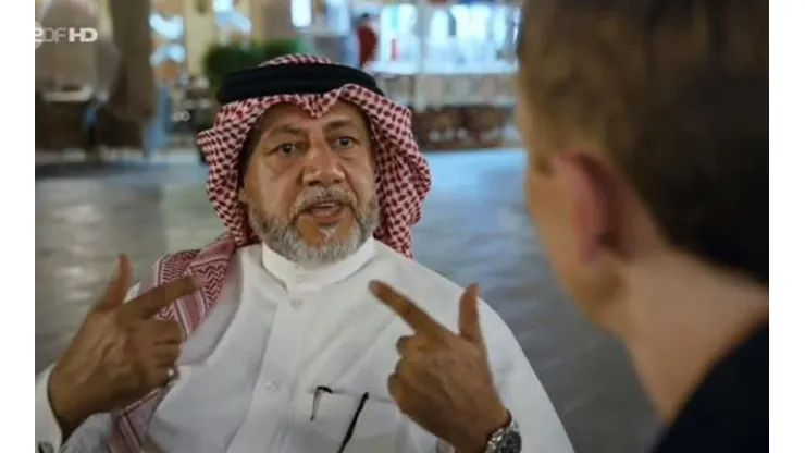 El embajador del Mundial de Qatar, Khalid Salman entrevistado por la TV alemana