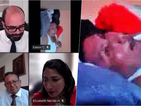 Funcionario peruano come en la cama en reunión telemática con Chile