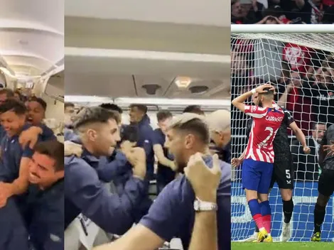 Emocionante: la reacción del Porto en el avión tras penal de Carrasco