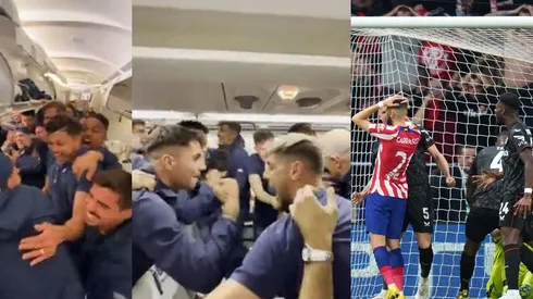 Porto celebra su clasificación a octavos en el avión