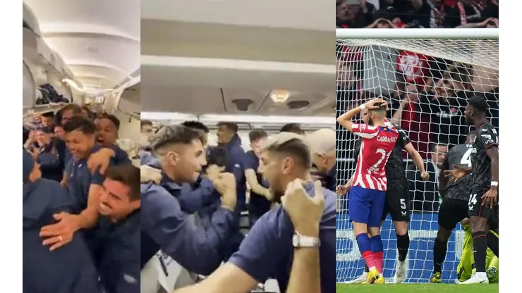 Porto celebra su clasificación a octavos en el avión