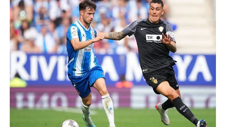Enzo Roco frente al Espanyol en la Liga española