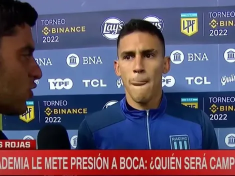 Descarada contramufa de jugador de Racing: "Felicito a Boca campeón"