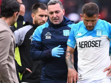 Mala noticia para Racing: Vecchio se pierde la recta final por grave lesión