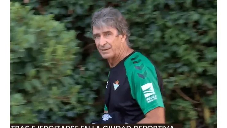 Manuel Pellegrini se arrancó de la concentración para entrenar antes del partido