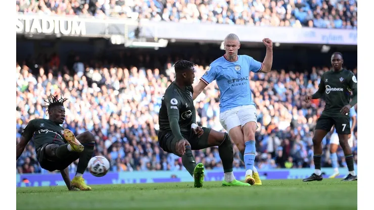 Haaland puso el 4-0 en la goleada del City sobre el Southampton