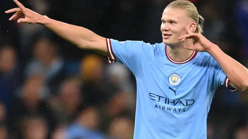 Haaland le anotó tres goles al Manchester United