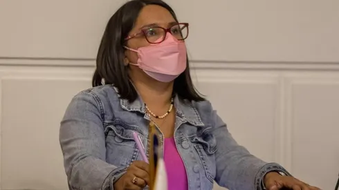 La exconvencional constituyente y hoy presidenta del Partido Republicano, Ruth Hurtado.