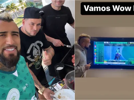 Vidal pasa las penas del descenso con asado y caballos