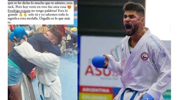 Rojas se convirtió en bicampeón y tuvo una acompañante especial